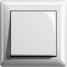 Touch switch, Standard 55, pure white glossy