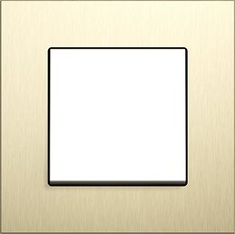 Touch switch, Gira Esprit, aluminium bright gold/pure white 