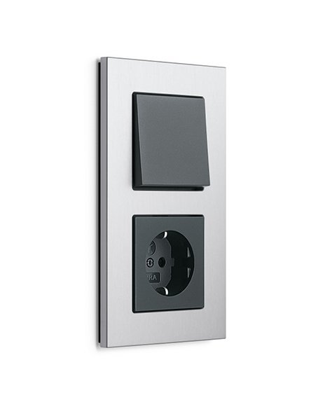 Gira Esprit, aluminium switch/SCHUKO socket outlet, anthracite